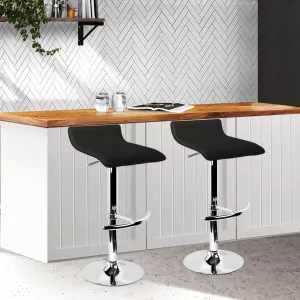 Adjustable PU Leather Bar Stools, 360° Swivel, Set of 2 - Artiss