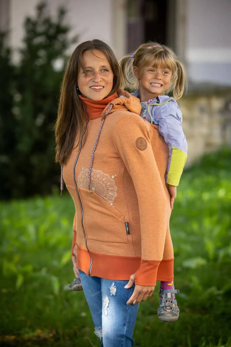 Angel Wings Babywearing Hoodie Cinnamon