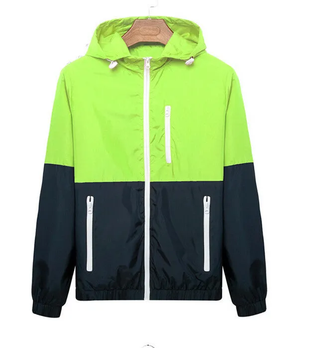 Autumn new men's sports jacket Outdoor sportswear Men Fashion Thin Windbreaker jacket Zipper Coats Outwear men's clothing