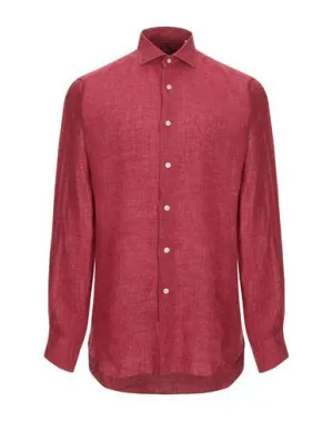 Boglioli Man Shirt Brick red 15 ½ inches-neck