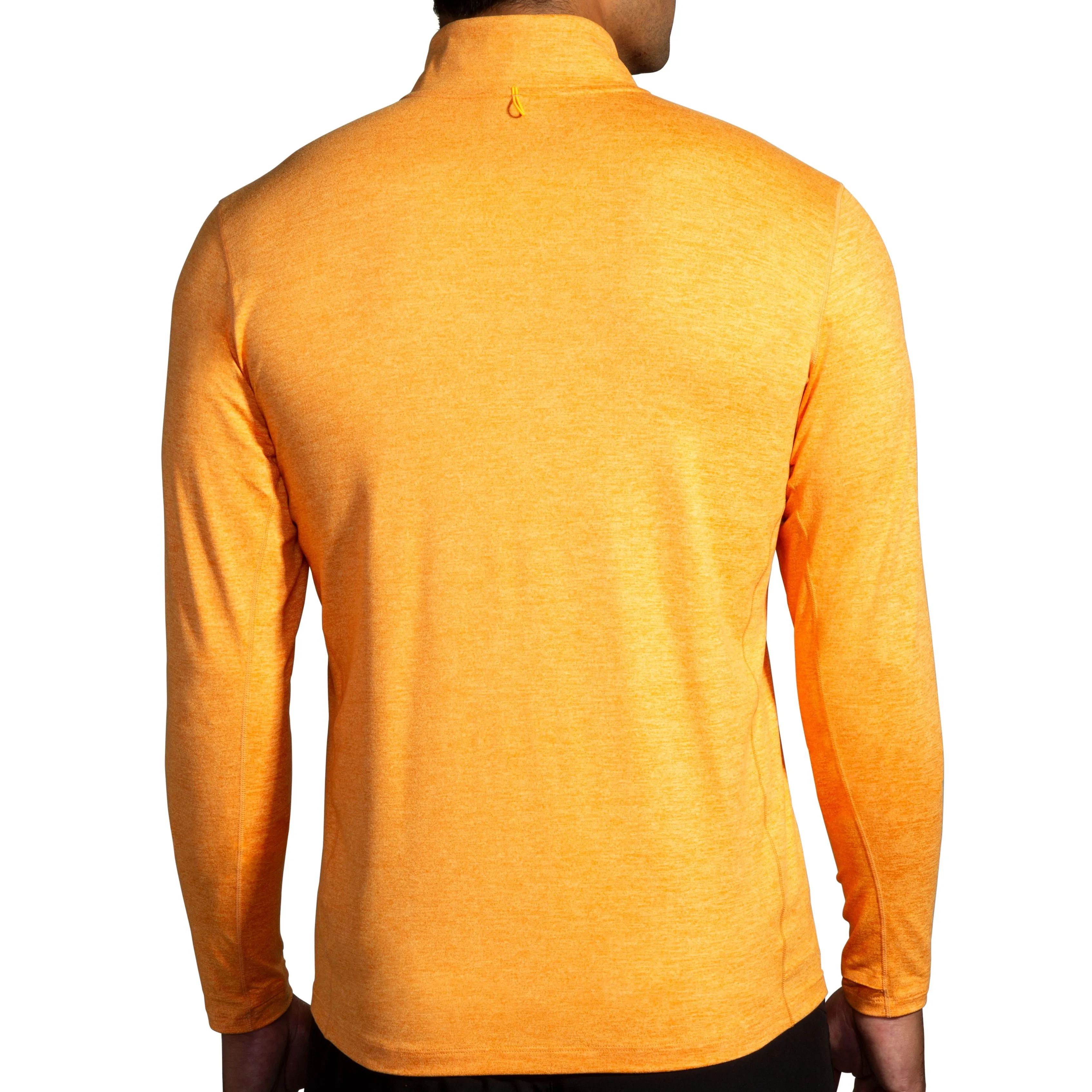 Brooks | Dash Half-Zip 2.0 Long-Sleeve | Men's | Heather Orange Pop