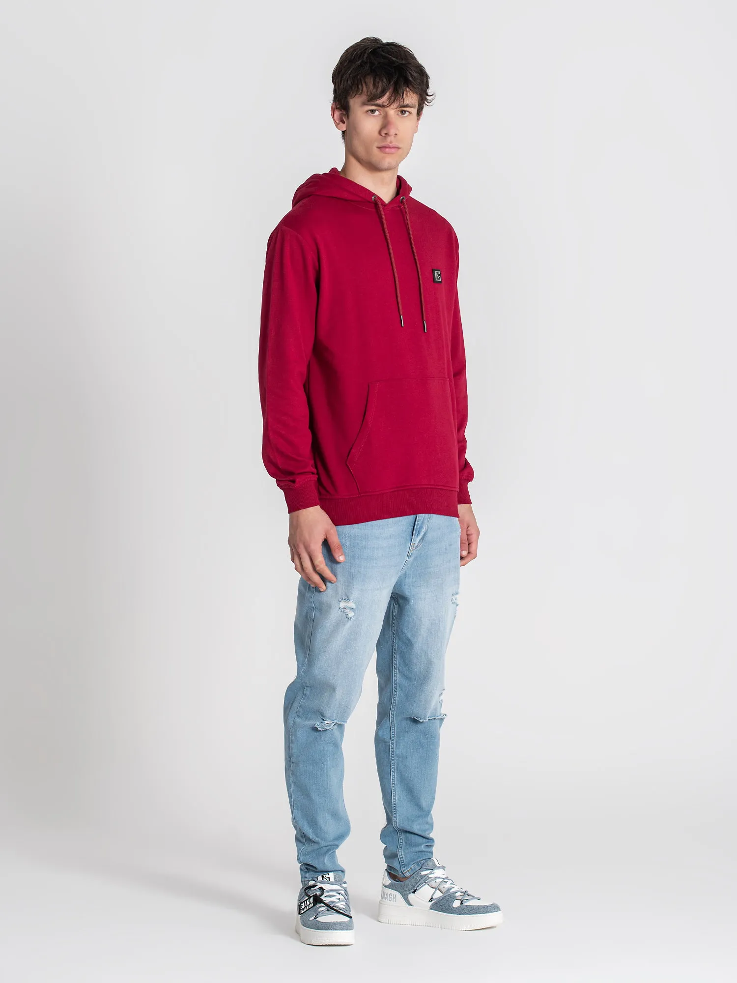 Burgundy Alert Hoodie