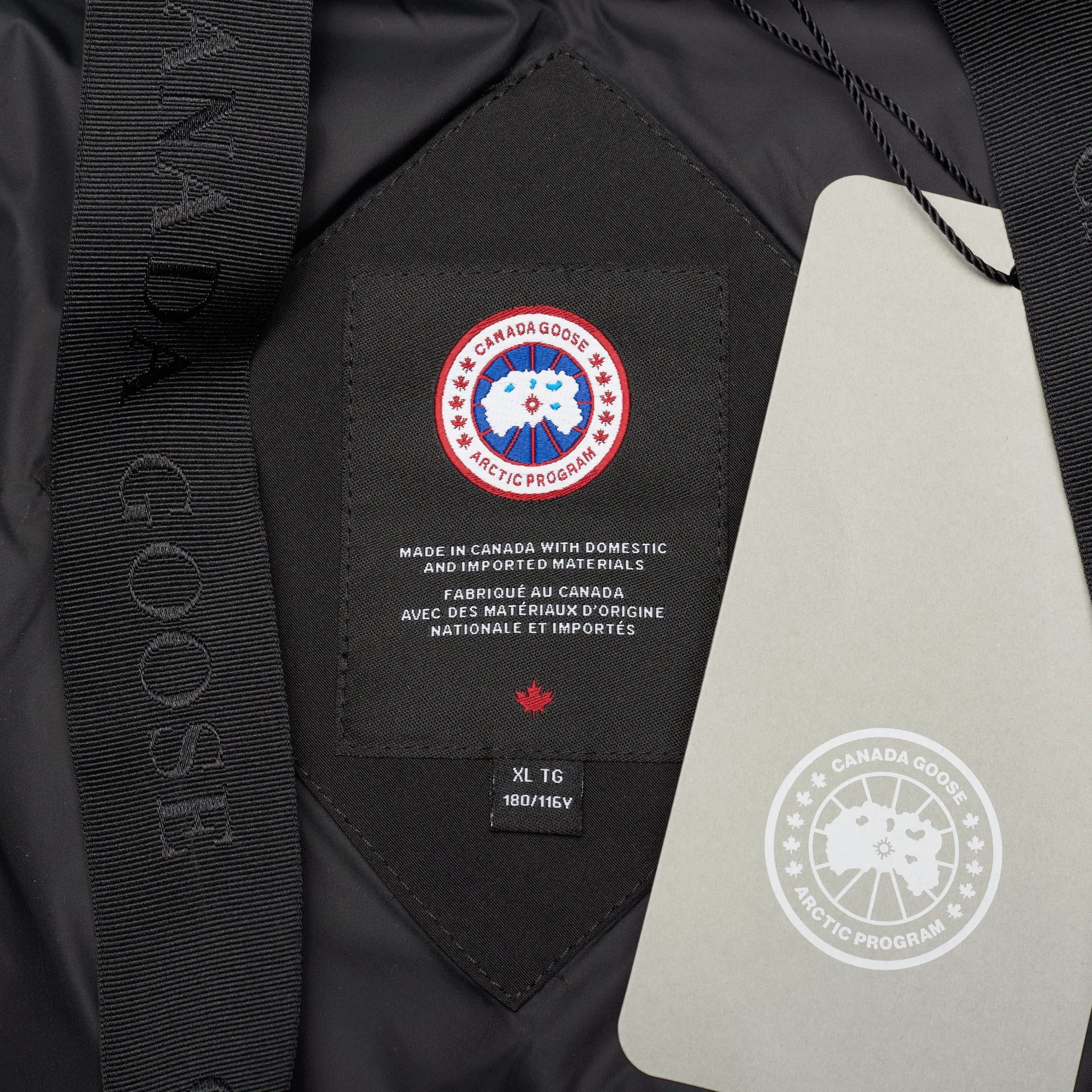 CANADA GOOSE Langford Parka Black Label 2052MB 61 Black Down Jacket Coat XL