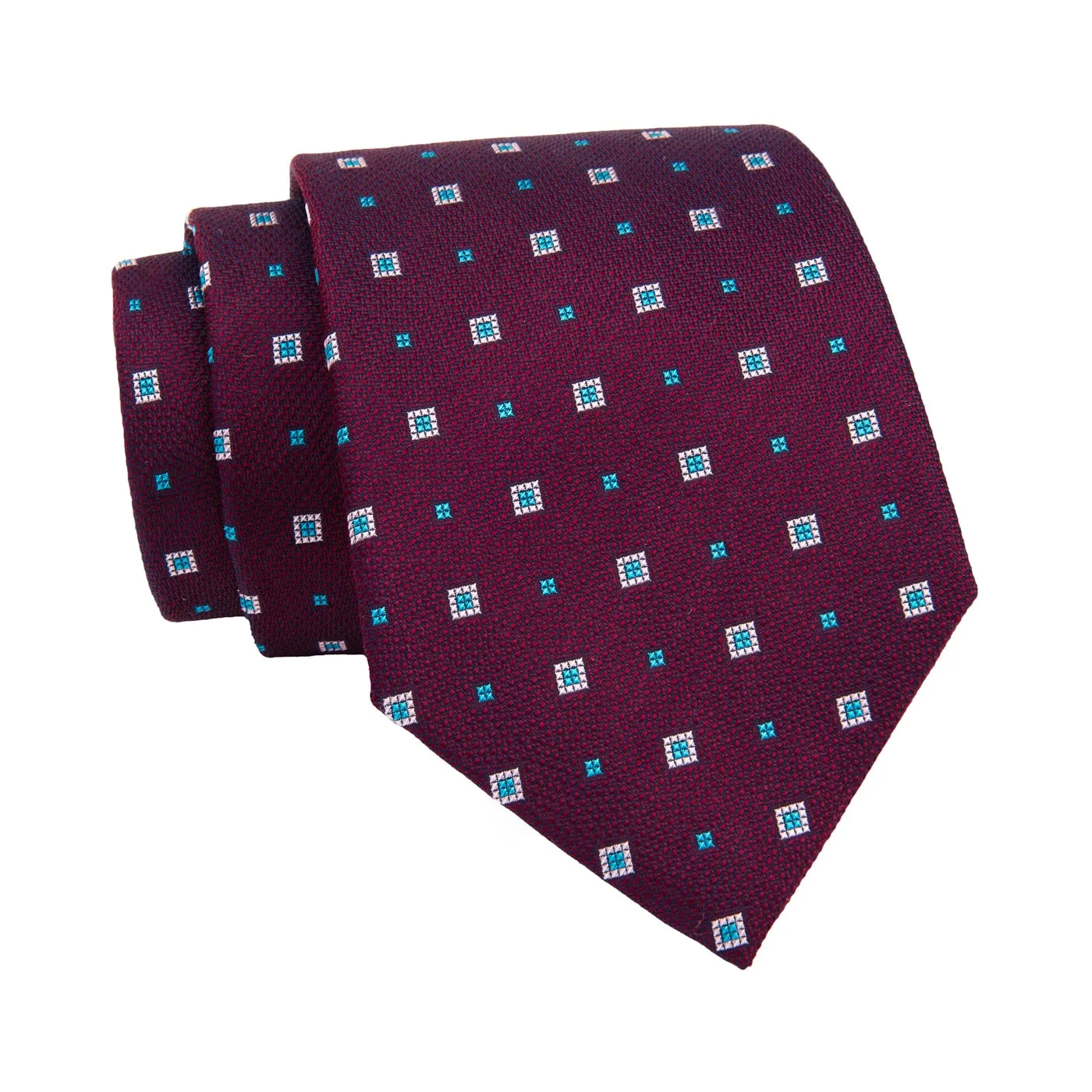 Cazenovia Foulard Silk Tie, Purple / Blue / Lilac