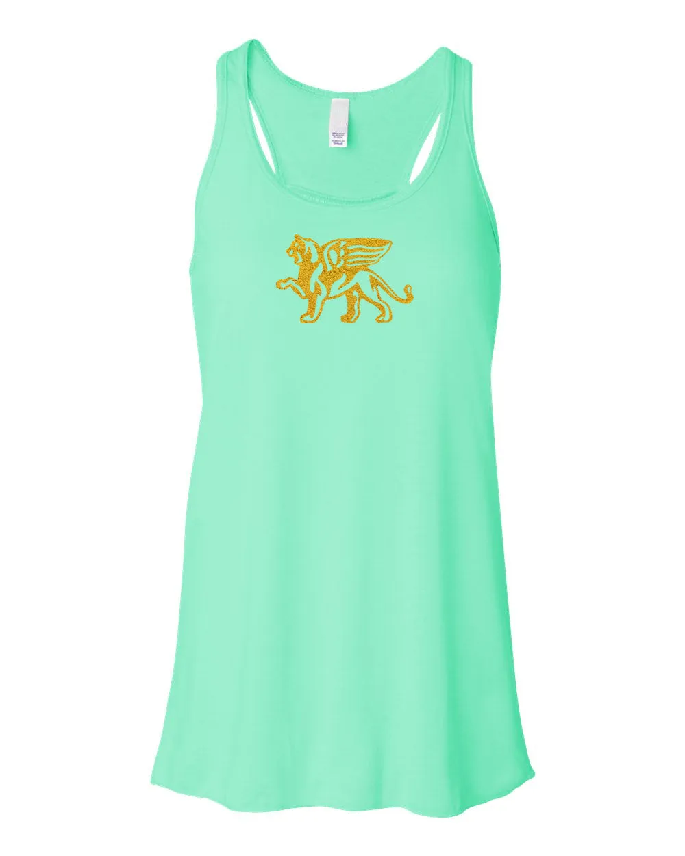 Flowy Gold Lion Tank Top