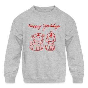 Happy Yowlidays Kids' Crewneck Sweatshirt