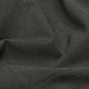 Highrise Poly Viscose Twill Suiting - Heather Charcoal