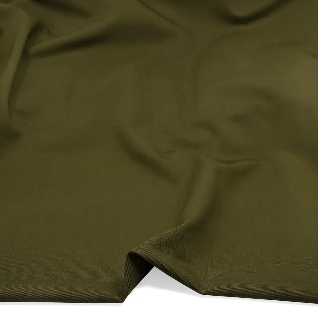 Highrise Poly Viscose Twill Suiting - Kale