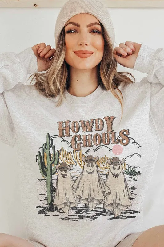 HOWDY GHOULS GRAPHIC SWEATSHIRT