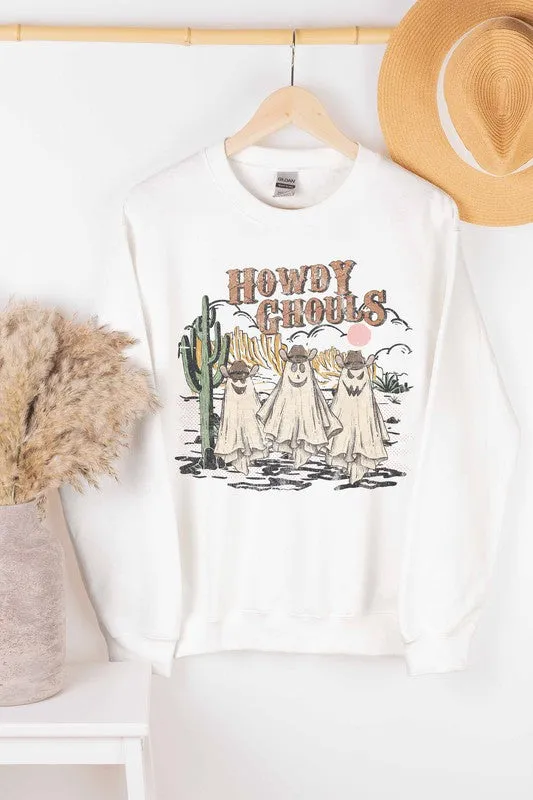 HOWDY GHOULS GRAPHIC SWEATSHIRT