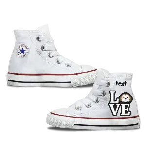 Love Shih Tzu Kids Personalised Converse