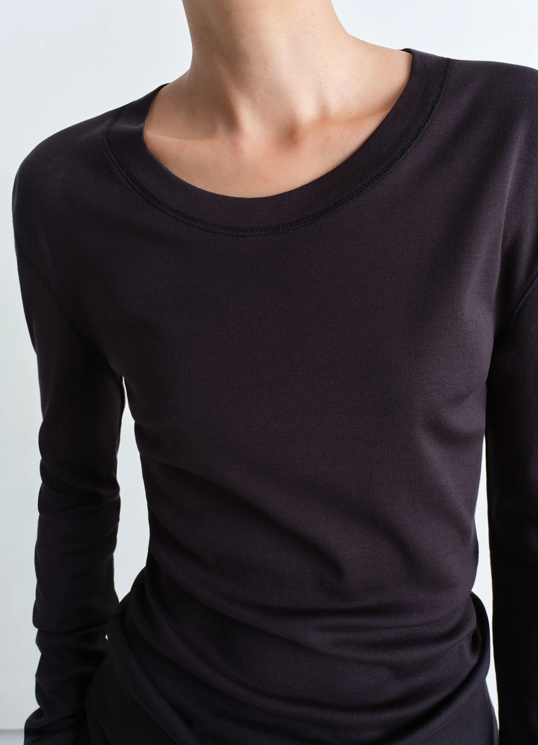 RIB LONG SLEEVE T-SHIRT