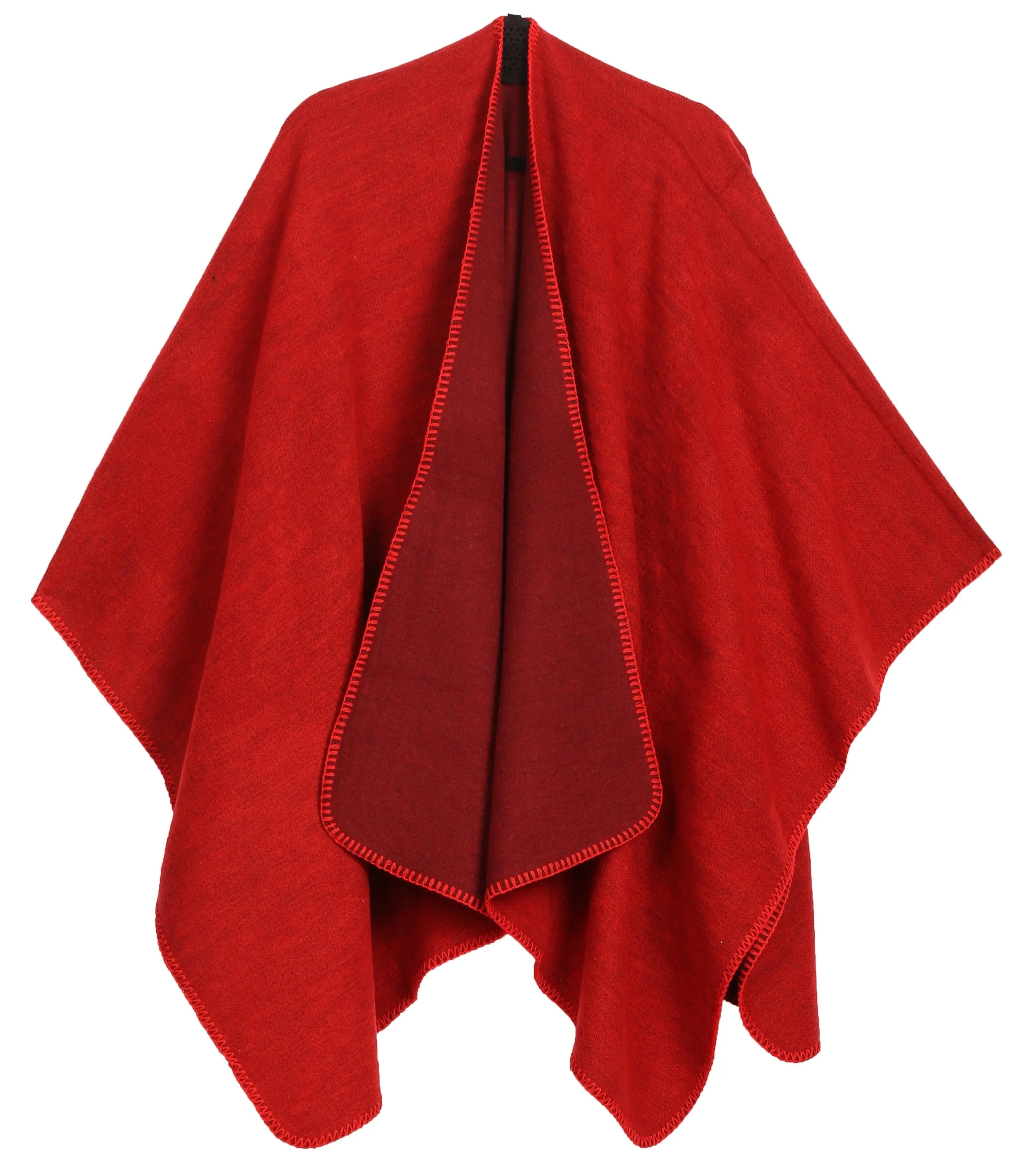 Sakkas Mari Women's Reversible Large Poncho Shawl Wrap Scarf Cape Ruana Blanket