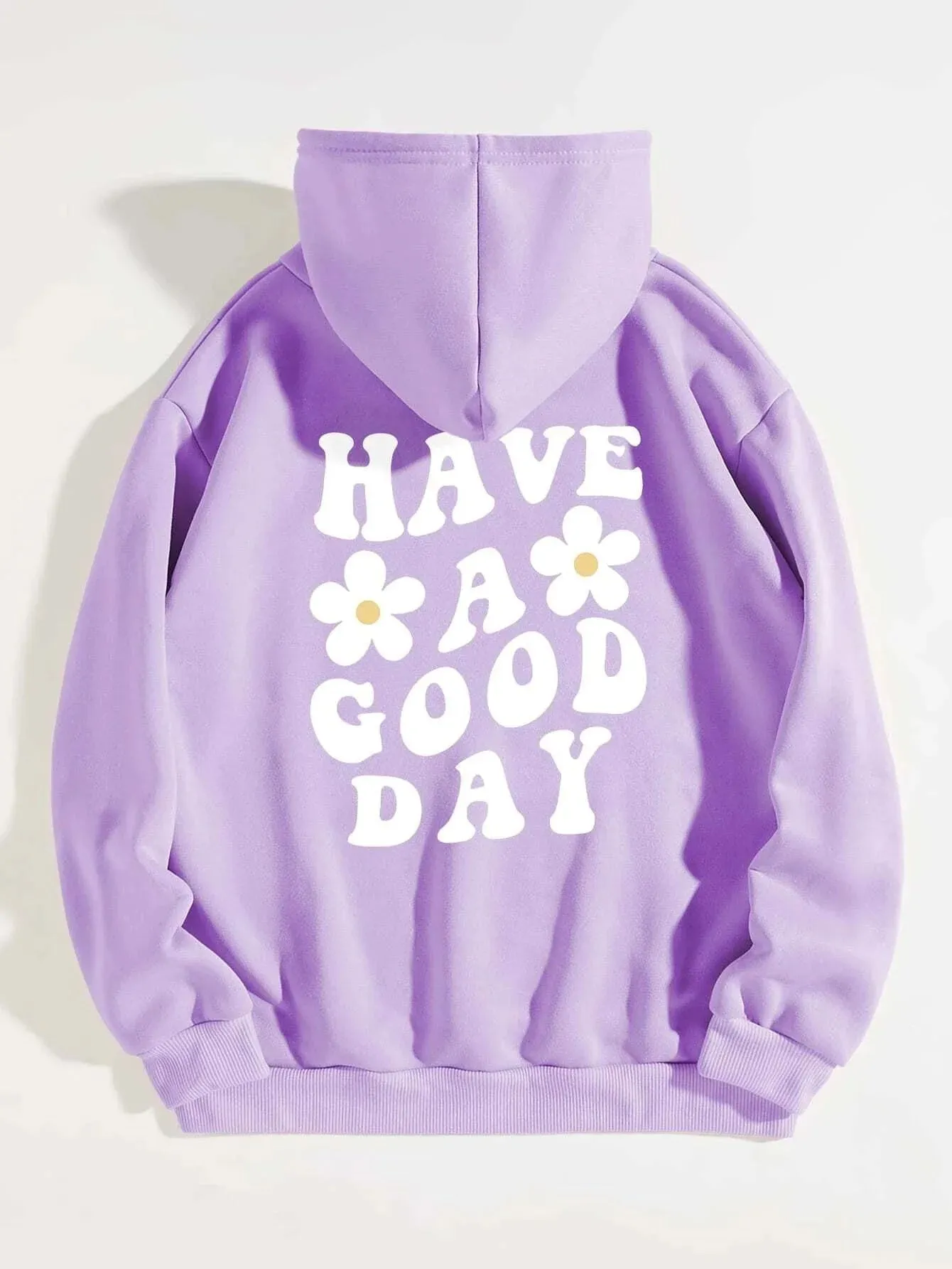 SXV  'Have a good day’ Printed Cool Aesthetic Sweatshirt Hoodie