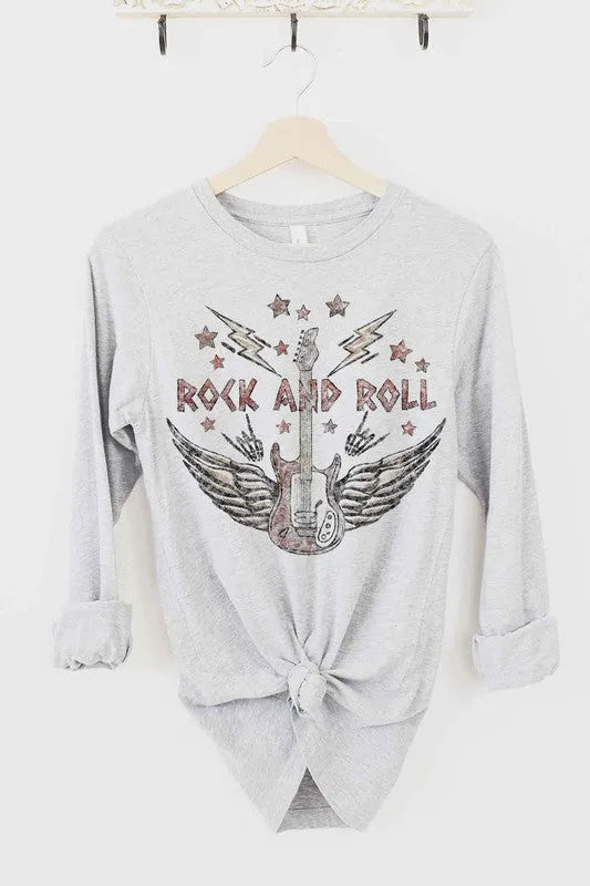 VINTAGE ROCK AND ROLL LONG SLEEVE TEE