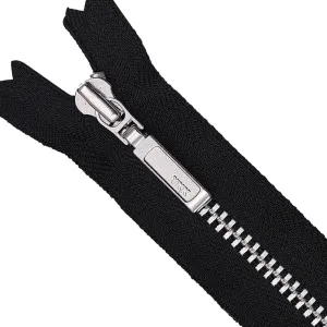 YKK- #3 Classic Silver Closed-End YKK Metal Zipper